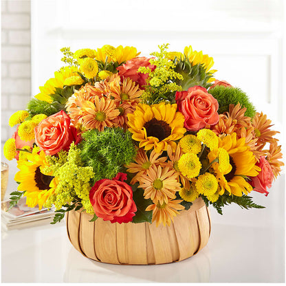Harvest Sunflower Basket – WOYSHNER'S FLOWER SHOP, Lackawanna NY