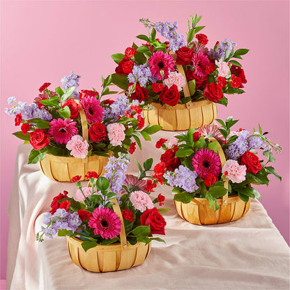 Pink Picnic Basket – WOYSHNER'S FLOWER SHOP, Lackawanna NY