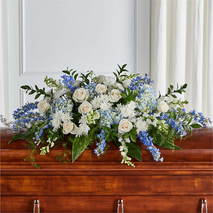 Timeless Essence Casket Spray – WOYSHNER'S FLOWER SHOP, Lackawanna NY
