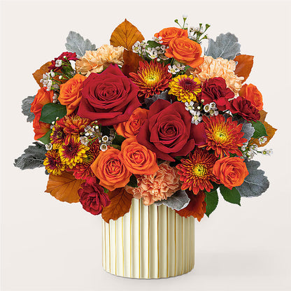 Merlot Bouquet with Ivory Vase – WOYSHNER'S FLOWER SHOP, Lackawanna NY