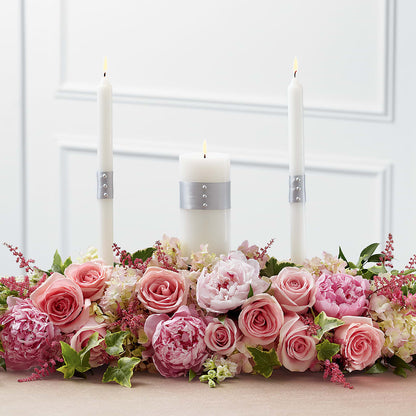 Worldwide Romance Unity Candle Arrangement – WOYSHNER'S FLOWER SHOP, Lackawanna NY