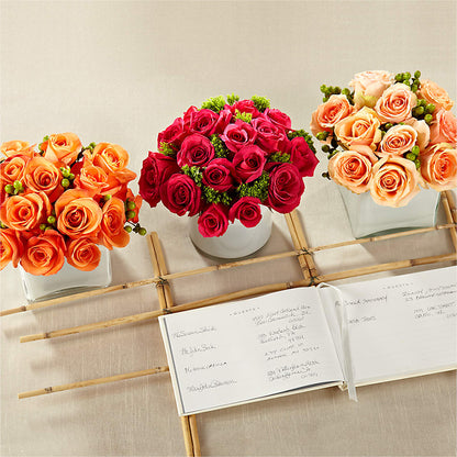 Dawn Rose Centerpiece – WOYSHNER'S FLOWER SHOP, Lackawanna NY